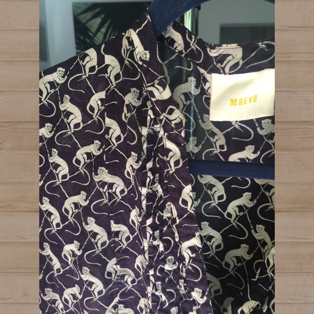 Maeve 🐒 Pintucked Top